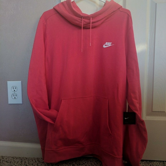 pink nike hoodie plus size